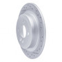 R1 09-14 Mini Cooper Clubman Rear Right Drilled & Slotted Geo-Carbon Rotor