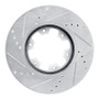 R1 02-24 Nissan NV350 UrVan (Mexico) Front Right Drilled & Slotted Silver Brake Rotor