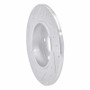 R1 83-89 Mercedes-Benz 190D Front Right Drilled & Slotted Silver Brake Rotor