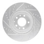 R1 04-11 Mazda RX-8 Front Right Drilled & Slotted Silver Brake Rotor