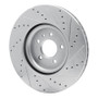 R1 16-20 Buick Regal Sportback Front Left Drilled & Slotted Silver Brake Rotor