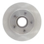 R1 94-95 Ford BRONCO Front Right Drilled & Slotted Silver Brake Rotor