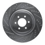 R1 03-17 Dodge Viper Rear Left Drilled & Slotted Silver Brake Rotor