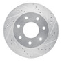 R1 04-08 Ford F-150 4WD Front Right Drilled & Slotted Silver Brake Rotor
