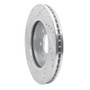 R1 04-08 Ford F-150 4WD Front Right Drilled & Slotted Silver Brake Rotor