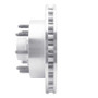 R1 99-02 Ford F-250 2WD (Super Duty) Front Right Drilled & Slotted Silver Brake Rotor