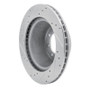 R1 68-76 Ford F-350 2WD (Excl Super Duty) Front Right Drilled & Slotted Silver Brake Rotor