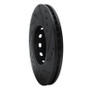 R1 90-91 Audi 90 Quattro Front Left Drilled & Slotted Black Brake Rotor