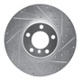 R1 12-21 BMW 340I xDrive Front Right Drilled & Slotted Silver Brake Rotor