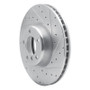 R1 12-21 BMW 340I xDrive Front Right Drilled & Slotted Silver Brake Rotor