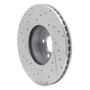 R1 12-21 BMW 340I xDrive Front Right Drilled & Slotted Silver Brake Rotor