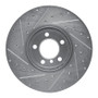 R1 12-21 BMW 340I xDrive Front Right Drilled & Slotted Silver Brake Rotor
