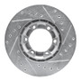 R1 87-89 Dodge Raider Front Left Drilled & Slotted Silver Brake Rotor