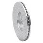 R1 03-09 Volvo XC90 Front Right Drilled & Slotted Silver Brake Rotor