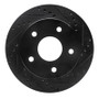 R1 00-02 Dodge Ramcharger (Mexico) Front Right Drilled & Slotted Black Brake Rotor