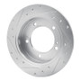 R1 83-98 Chevrolet Tracker Front Left Drilled & Slotted Silver Brake Rotor