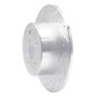 R1 97-08 Chevrolet ASTRA (Mexico) Rear Left Drilled & Slotted Silver Brake Rotor