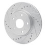 R1 07-19 Suzuki SX4 S-Cross (Mexico) Front Left Drilled & Slotted Silver Brake Rotor