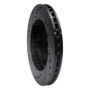 R1 89-90 Ford Thunderbird Front Right Drilled & Slotted Black Brake Rotor