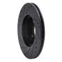 R1 94-02 Mazda Miata Front Right Drilled & Slotted Black Brake Rotor