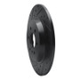 R1 11-15 VPG MV-1 Rear Left Drilled & Slotted Black Brake Rotor