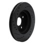 R1 93-02 Chevrolet Prizm Front Right Drilled & Slotted Black Brake Rotor