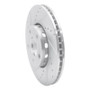 R1 92-08 Audi A4 (USA/Canada) Front Left Drilled & Slotted Silver Brake Rotor