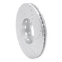 R1 92-08 Audi A4 (USA/Canada) Front Left Drilled & Slotted Silver Brake Rotor