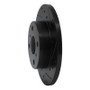 R1 84-88 Chevrolet Nova Front Right Drilled & Slotted Black Brake Rotor