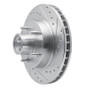 R1 93-95 Chevrolet G10 Front Right Drilled & Slotted Silver Brake Rotor
