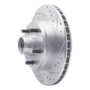 R1 77-95 Buick Electra Front Right Drilled & Slotted Silver Brake Rotor