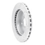 R1 05-11 Dodge Dakota 4WD Front Right Drilled & Slotted Silver Brake Rotor