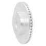 R1 98-04 Chrysler 300M Front Right Drilled & Slotted Silver Brake Rotor