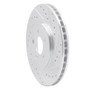 R1 95-06 Chrysler Cirrus Front Right Drilled & Slotted Silver Brake Rotor