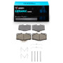 R1 88-95 Toyota 4Runner Front Ceramic Brake Pads & Hardware Kit