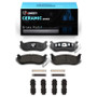 R1 2003-2010 Ford Explorer Sport Trac Rear R1 Ceramic Pads & Hardware Kit