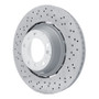 DFC 16-23 Porsche 718 Cayman Left Rear Drilled Hi-Carbon Alloy Geomet Coated Rotor