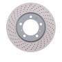 DFC 13-16 Porsche Boxster Left Front Drilled Hi-Carbon Alloy Geomet Coated Rotor