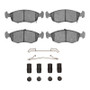 DFC 12-19 Fiat 500 (USA/Canada) Front Euro 5000 Ceramic Brake Pads and Hardware Kit