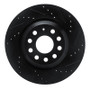 DFC 06-25 Audi S3 (USA/Canada) Rear Right Drilled & Slotted Black Brake Rotor