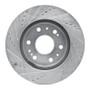 DFC 05-20 Cadillac Escalade EXT Front Right Drilled & Slotted Silver Brake Rotor