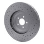 DFC 16-18 Ford Mustang Right Front Drilled GeoSPEC Coated Rotor