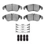 DFC 09-17 Audi A6 Quattro Front Euro 5000 Ceramic Brake Pads and Hardware Kit