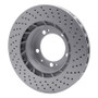 DFC 94-98 Porsche 911 Left Front Drilled GeoSPEC Coated Rotor