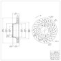 DFC 78-89 Porsche 930 Right Rear Drilled Brake Rotor