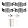 DFC 80-84 Volkswagen Rabbit (Excl Convertible & Pickup) Front 4000 HybriDynamic Pads & Hardware Kit