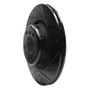 R1 12-20 BMW M240I Coupe & Convertible Rear Right Drilled & Slotted Black Brake Rotor