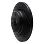 R1 95-03 BMW Z8 Rear Left Drilled & Slotted Black Brake Rotor