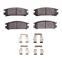 R1 90-99 Subaru Impreza Rear Optimum OE Brake Pads & Hardware Kit