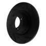 R1 67-76 BMW 1600 Front Right Drilled & Slotted Black Brake Rotor